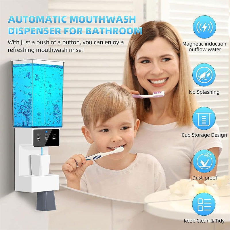 Automatic Mouthwash Dispenser Bathroom Wall Mounted 700ml